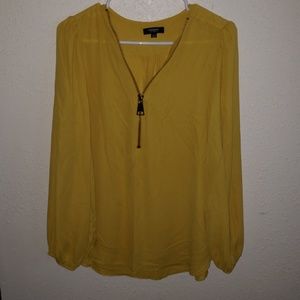 Mustard yellow blouse